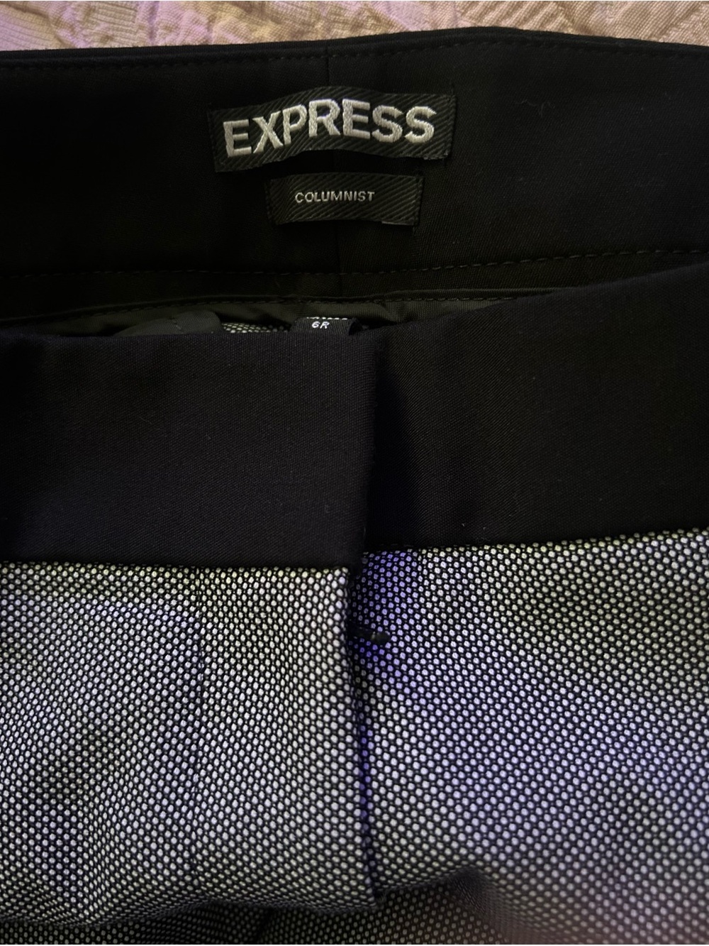 Express Gray Pants with Black Waistband - Picture 6 of 8